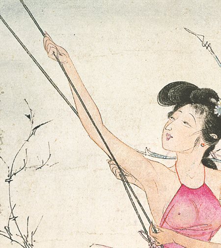 于田县-胡也佛的仕女画和最知名的金瓶梅秘戏图